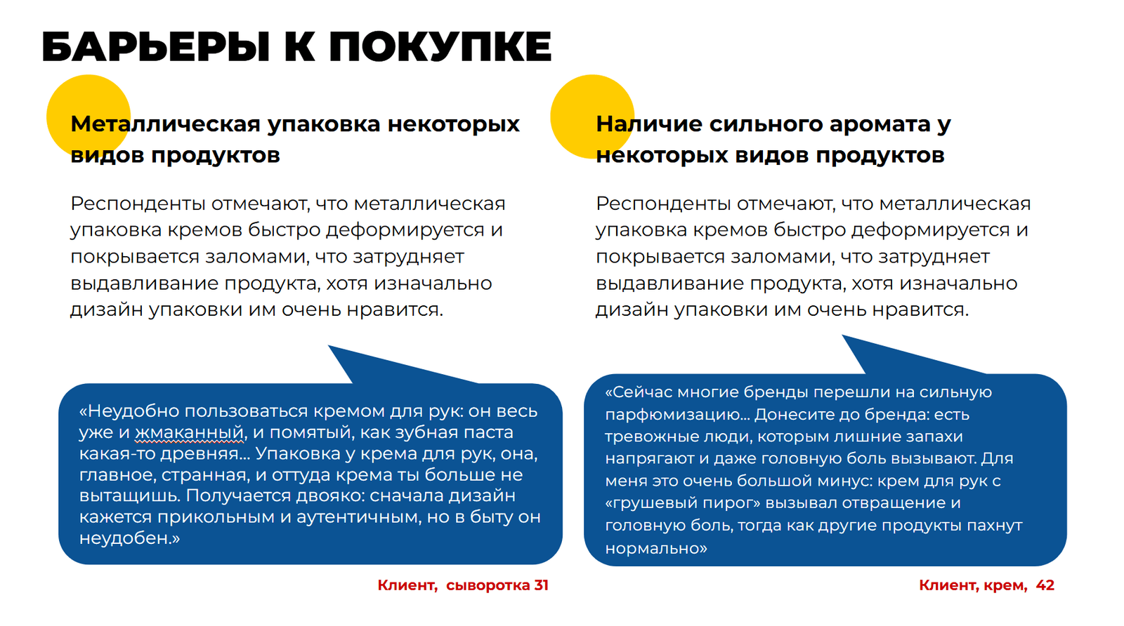Слайд исследования: Jobs to be done